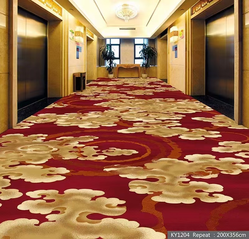 Hotel tufted fiber wool carpet
