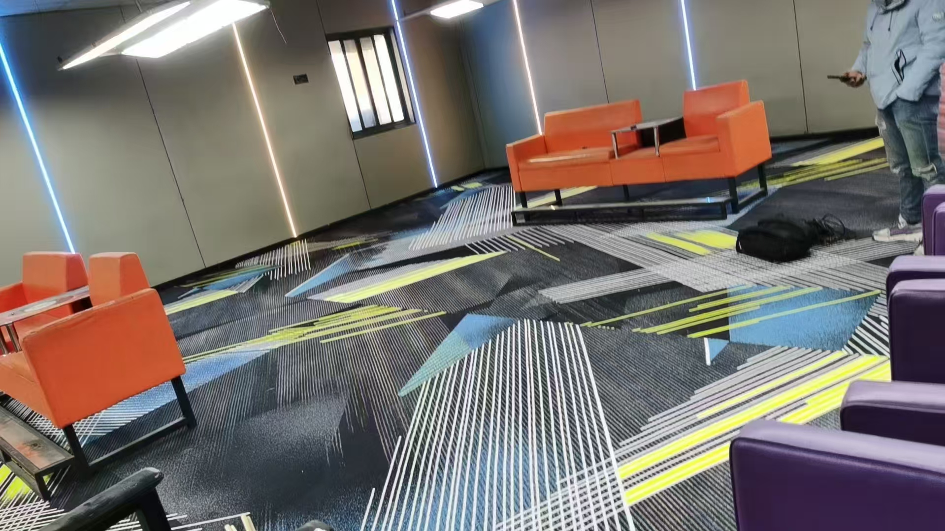 Billiards hall and business hall use high wool carpet