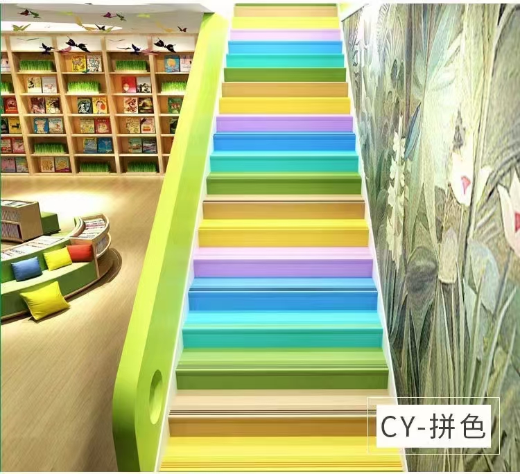 PVC self fastening corner stair treads
