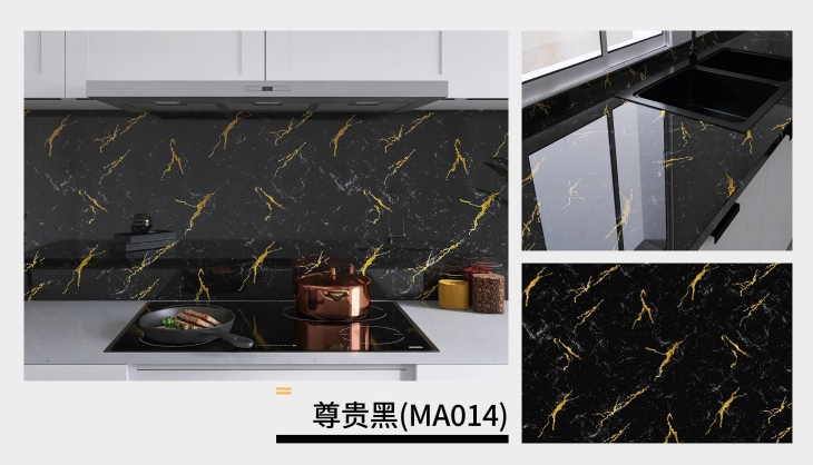 marble oil fume sticker series