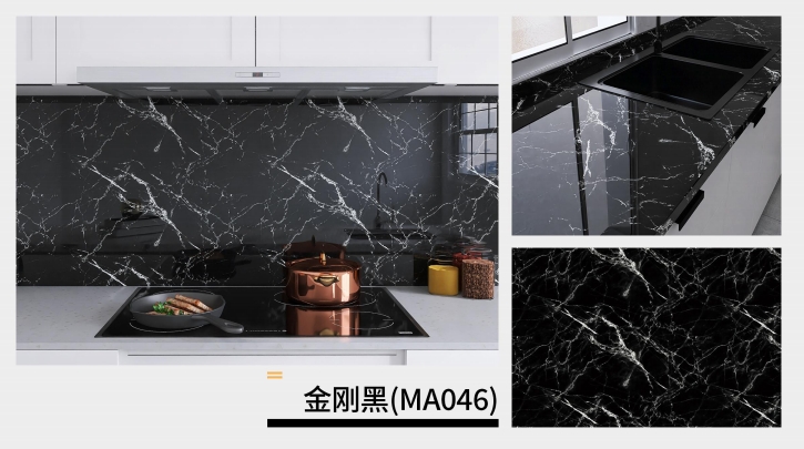 marble oil fume sticker series