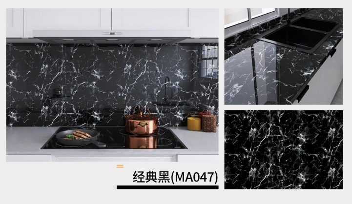 marble oil fume sticker series