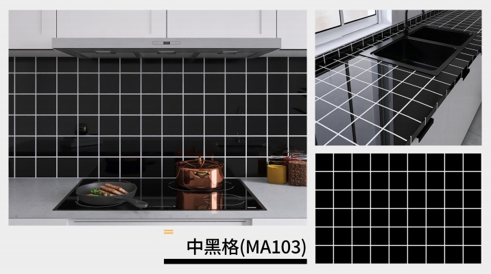 marble oil fume sticker series