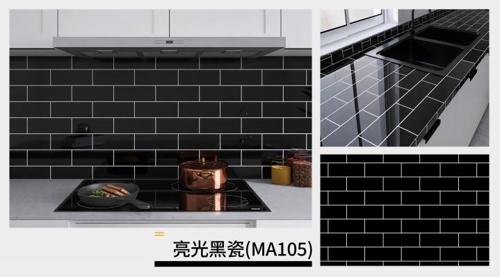 marble oil fume sticker series