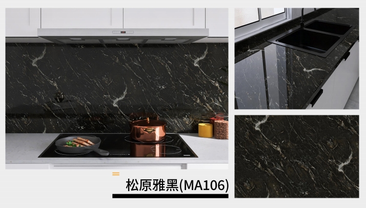 marble oil fume sticker series