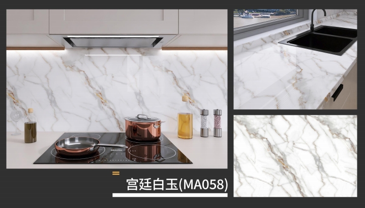 marble oil fume sticker series