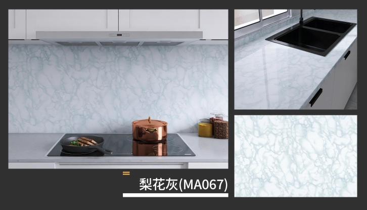marble oil fume sticker series