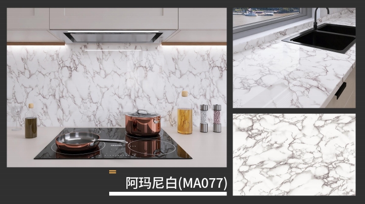 marble oil fume sticker series