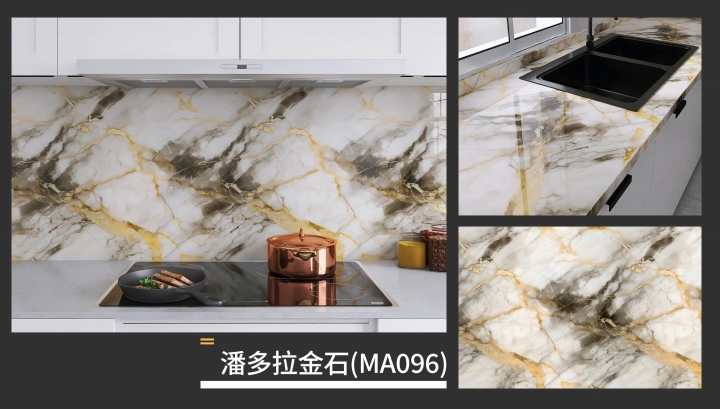 marble oil fume sticker series