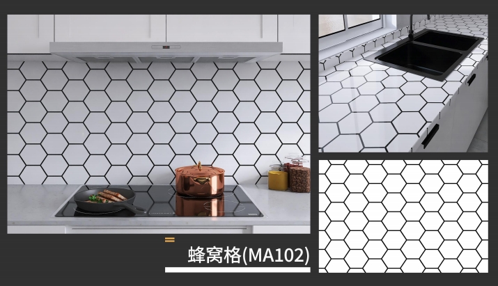 marble oil fume sticker series