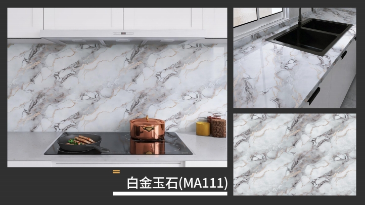 marble oil fume sticker series