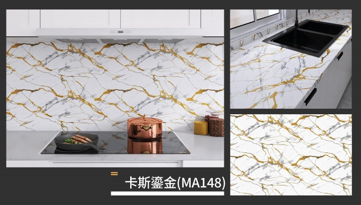 marble oil fume sticker series