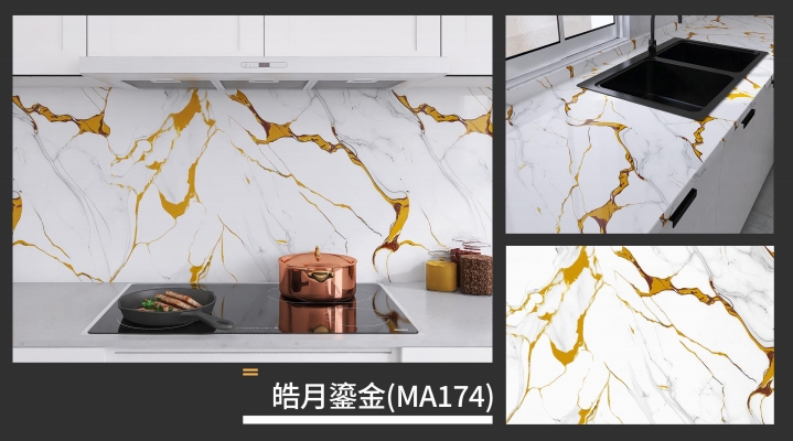 marble oil fume sticker series