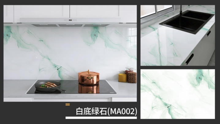 marble oil fume sticker series