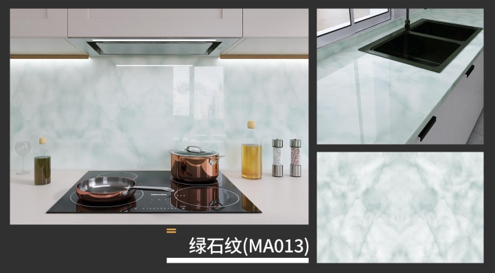 marble oil fume sticker series
