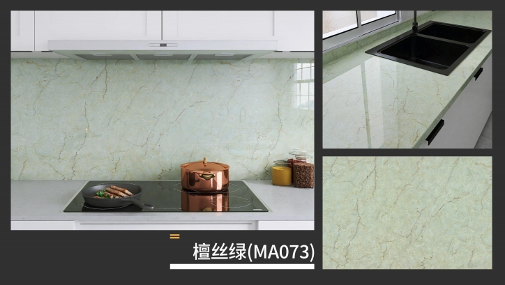 marble oil fume sticker series