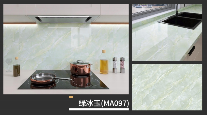 marble oil fume sticker series