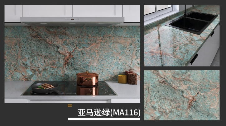 marble oil fume sticker series