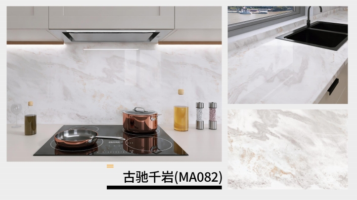 marble oil fume sticker series