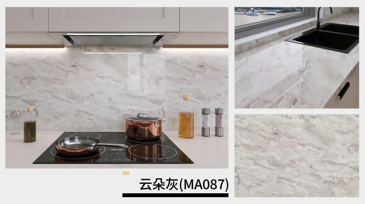 marble oil fume sticker series