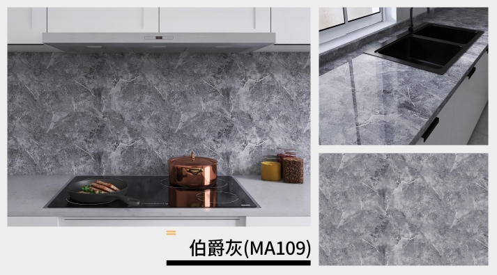 marble oil fume sticker series