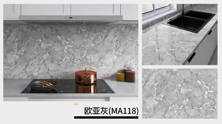 marble oil fume sticker series