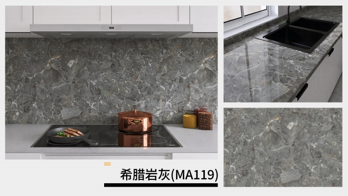 marble oil fume sticker series