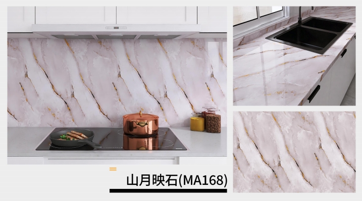 marble oil fume sticker series