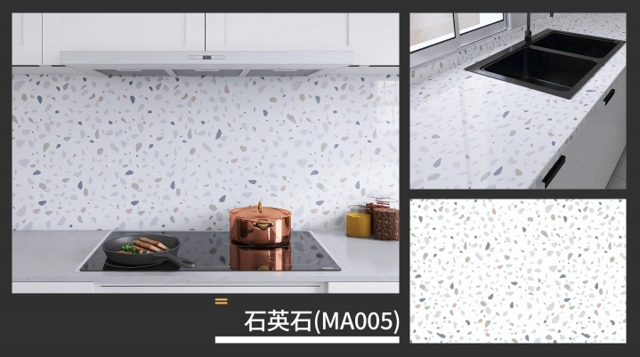 marble oil fume sticker series