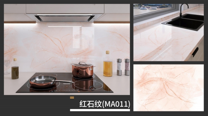 marble oil fume sticker series