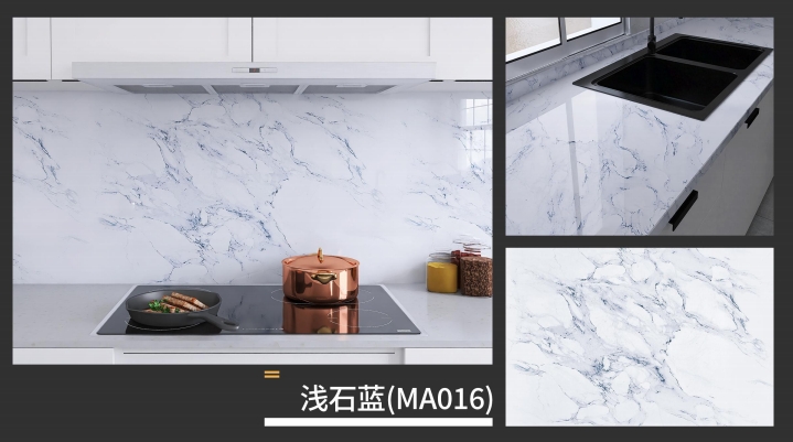 marble oil fume sticker series