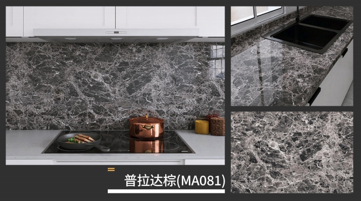 marble oil fume sticker series