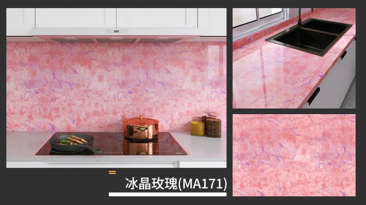 marble oil fume sticker series