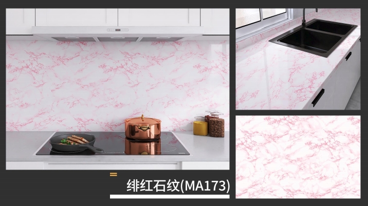 marble oil fume sticker series