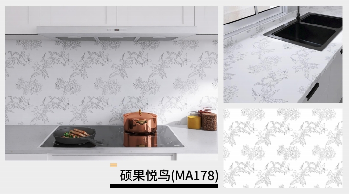 marble oil fume sticker series