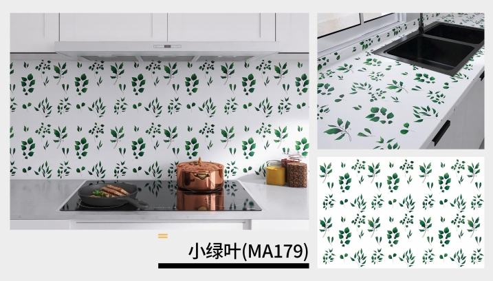 marble oil fume sticker series