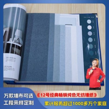 12 Classic Best-Selling Pure Color Non-Woven Wallpaper