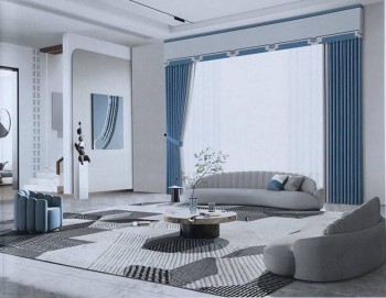 871 polyester high-end plain color curtain